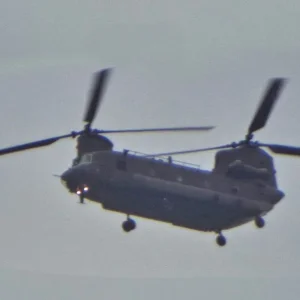 Chinook Over Cheadle, Staffs 17.5.16