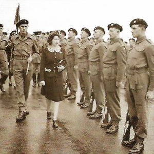 HRH Princess Elizabeth Inspects Troops