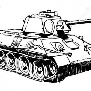 Military-machines-drawings-set-white-background-423643934