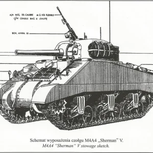 M4A4 Sherman sketch | A Military Photos & Video Website