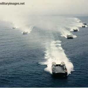 LCAC landing craft group, speeding