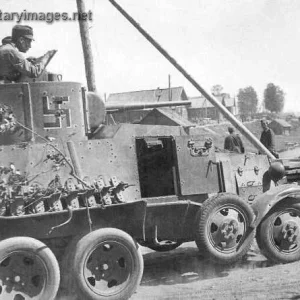 BA-3 armoured car in Suurimki on the Vitelenjoki