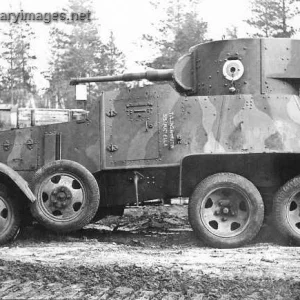 BA-6 armoured car in Jyvskyl in autumn 1945