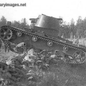Vickers-Armstrongs 6 Ton Tank Alternative B in trials