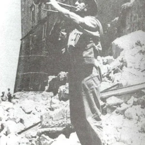 Soldier from Polish II Corps on Monte Cassino