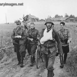 Wounded of 4th Armygroup on their way