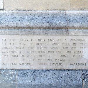St Annes Cathedral, Belfast  Memorial Stone