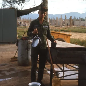 Clean Dishes @ Da Nang Chow Hall 1966 Viet Nam