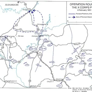 Operation ROUNDUP, The X Corps Plan, 4 February 1951.