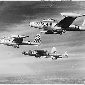 1952 October, Fifth Air Force, Korea. These Heavily Loaded U