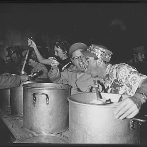 1952 October 12, USO Troupe-Mickey Rooney And Members Of His