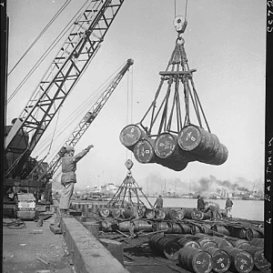 1952 March 7, A View Of The United Nations Fuel Dump At Inch | A ...