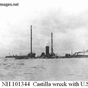 Wreck of the Spanish cruiser Castilla off Cavite