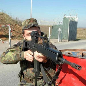 Georgian soldier in Kosovo