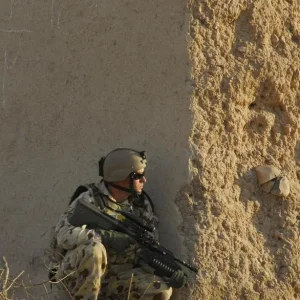 Lance Corporal Wruck maintains a secure watch