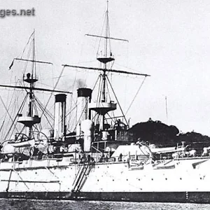 Japanese battleship Yashima in 1897