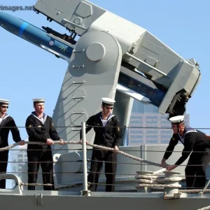 Sailors onboard HMAS Melbourne