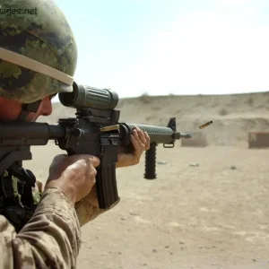 Canadian Soldiers at the rifle range