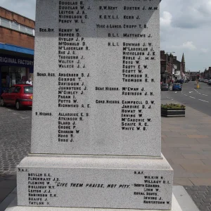 Annan War Memorial, Dumfriesshire.