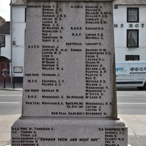 Annan War Memorial, Dumfriesshire.