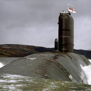 Swiftsure class submarine HMS Splendid  Scotland in 1995