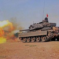 Greek AMX-30B firing drills, 1991.