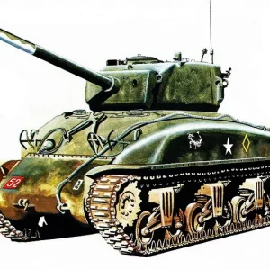 Sherman Tank Art