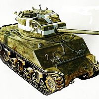 Sherman Tank Art