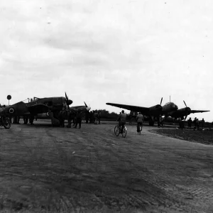 Captured Ju88 And Fw190 England April 1944