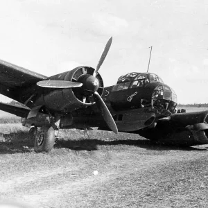 Crashed Ju88A Of Kampfgeschwader 1 Hindenburg