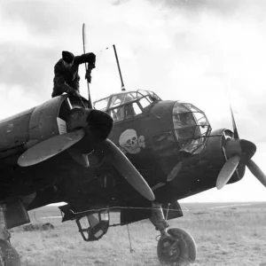 Ground Crew Prepare A Ju 88 Of KG54