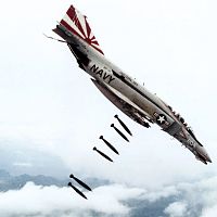 F-4B_VF-111_dropping_bombs_on_Vietnam