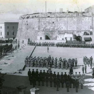 RAF At Castille Sqr, Valletta 1923 Governor's Parade