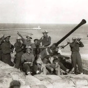 Gunners Royal Malta Artillery, Valletta WW2