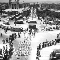 Wrens on parade King Geoge VI Birthday Parade Valletta 1951