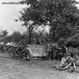 Royal Field Artillery at rest