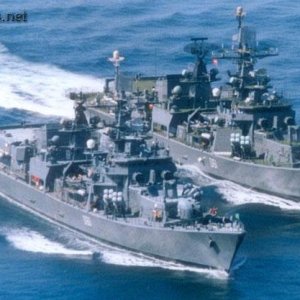 Indian Navy - destroyers INS Mysore and INS Delhi