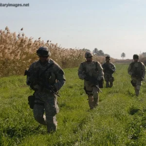 U.S. Army Soldiers in the village of Shakaria, Iraq