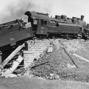 Destroyed trains