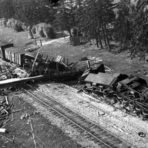 Destroyed trains