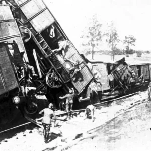 Destroyed trains