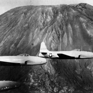 1945 Lockheed YP-80 Shooting Star 44-83028 44-83029 Vesuvio, Italy.jpg
