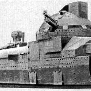 Armored trains of White Russian forces