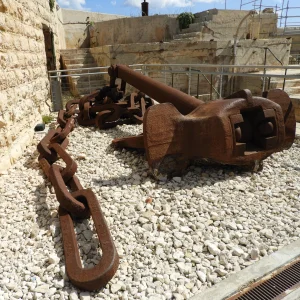 Ship's anchor at Fort St Elmo