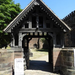 Lych Gate. War Memorial, Great Budworth, Cheshire