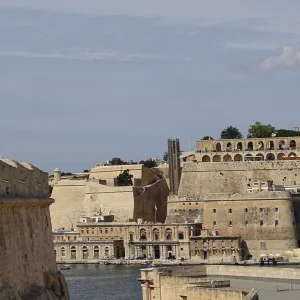 View of Valletta Fortications from Fort St Angelo