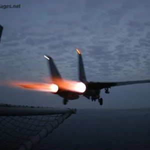 F-14 launch at night