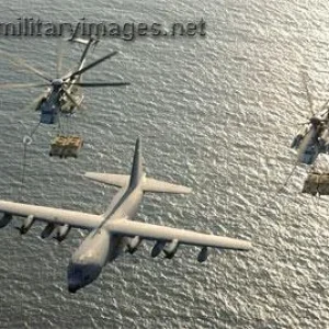 MH-53's get a drink from KC-130