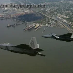 F-22 and F-15