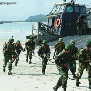 Royal Thai Marines storm ashore